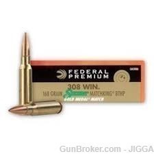 Federal Gold Medal .308Win 168GR BTHP 20rds GM308M-img-0