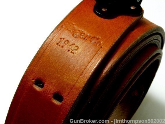 WWI/WW2, RIA 1918, KERR 1917, etc.,  replica Leather sling brass-img-21