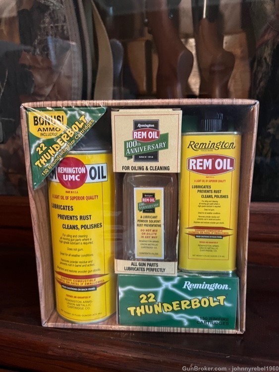 Rem Oil 100 Year Anniversary Set with 22.cal ammo-img-2