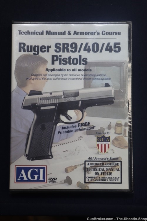 AGI Technical Manual & Armorers Course Instructional DVD Ruger SR9 40 45 -img-0