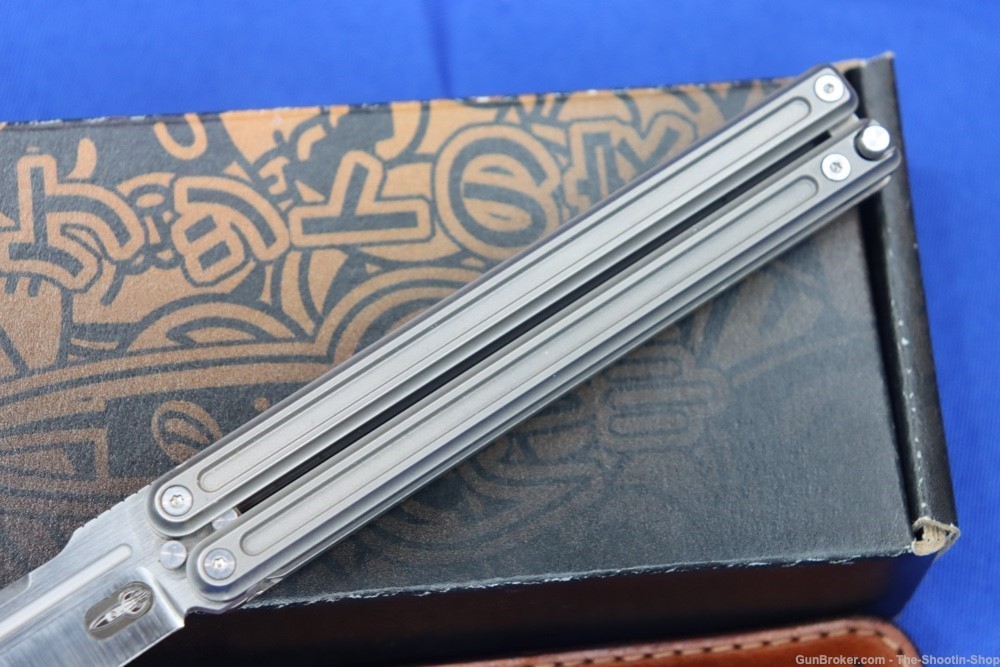 D Rocket Designs Large Parabellum Balisong Butterfly Knife TANTO Japanese-img-6