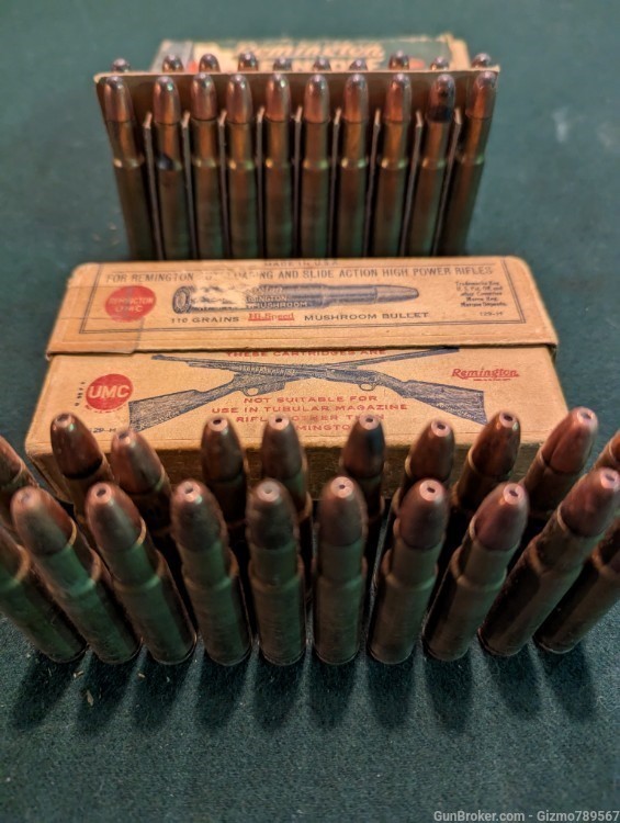 2 Boxes Of Vintage Factory Loaded .30 Remington Ammo 40 rounds -img-0