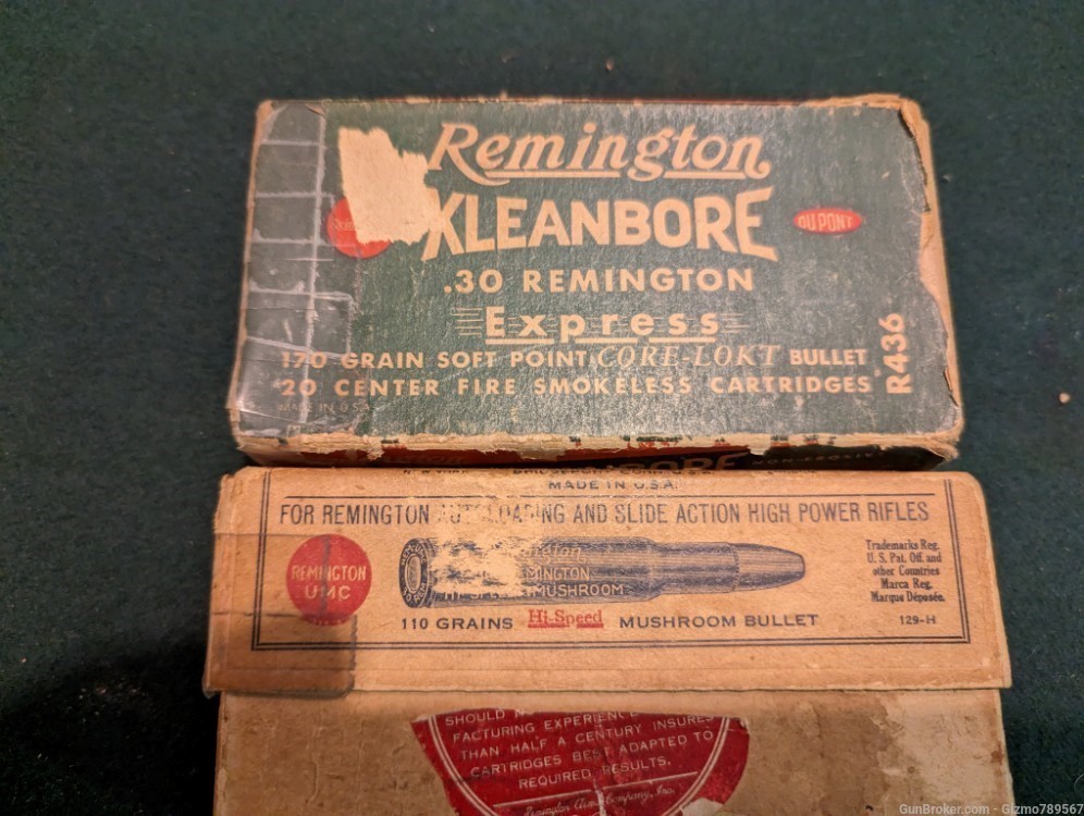 2 Boxes Of Vintage Factory Loaded .30 Remington Ammo 40 rounds -img-4