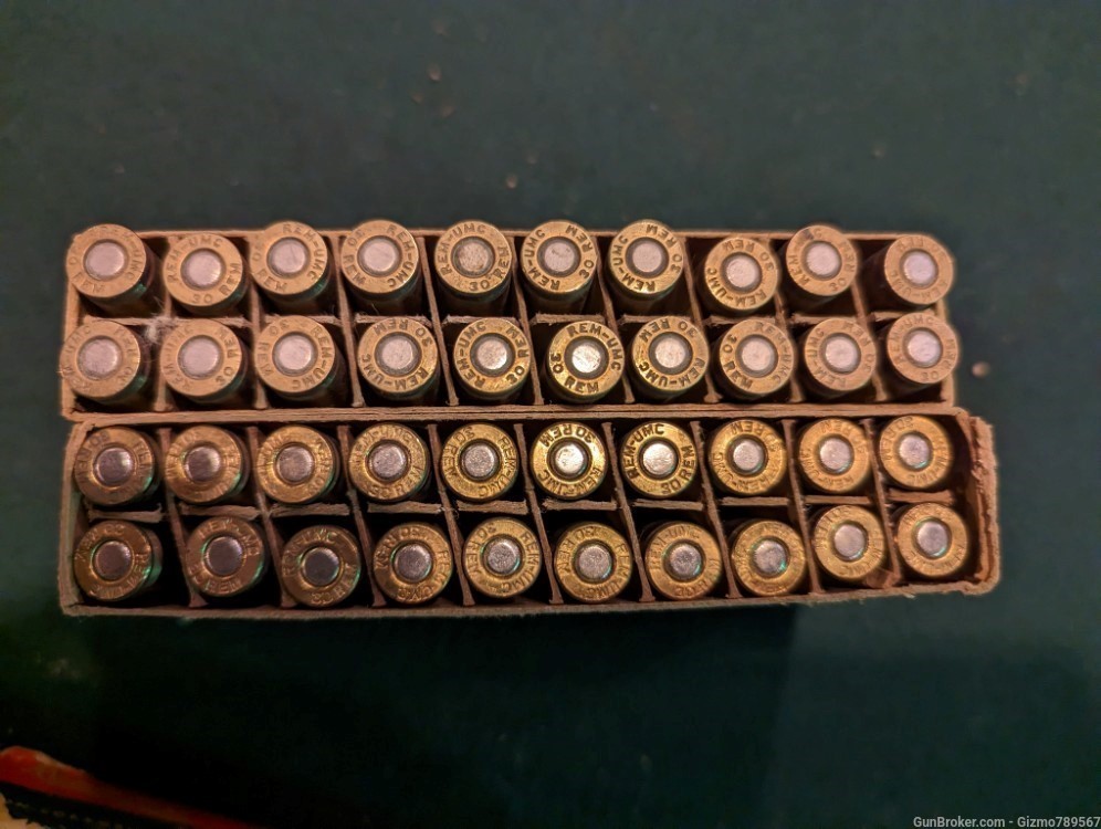 2 Boxes Of Vintage Factory Loaded .30 Remington Ammo 40 rounds -img-2