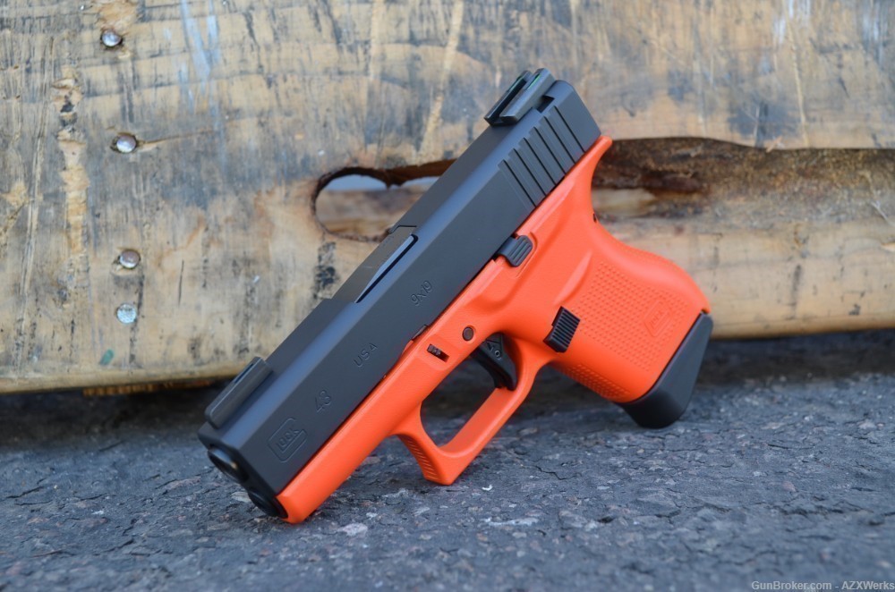 Glock 43 Agency Trigger Truglo TFX Pro NS X-Werks H Orange & Armor Black-img-0