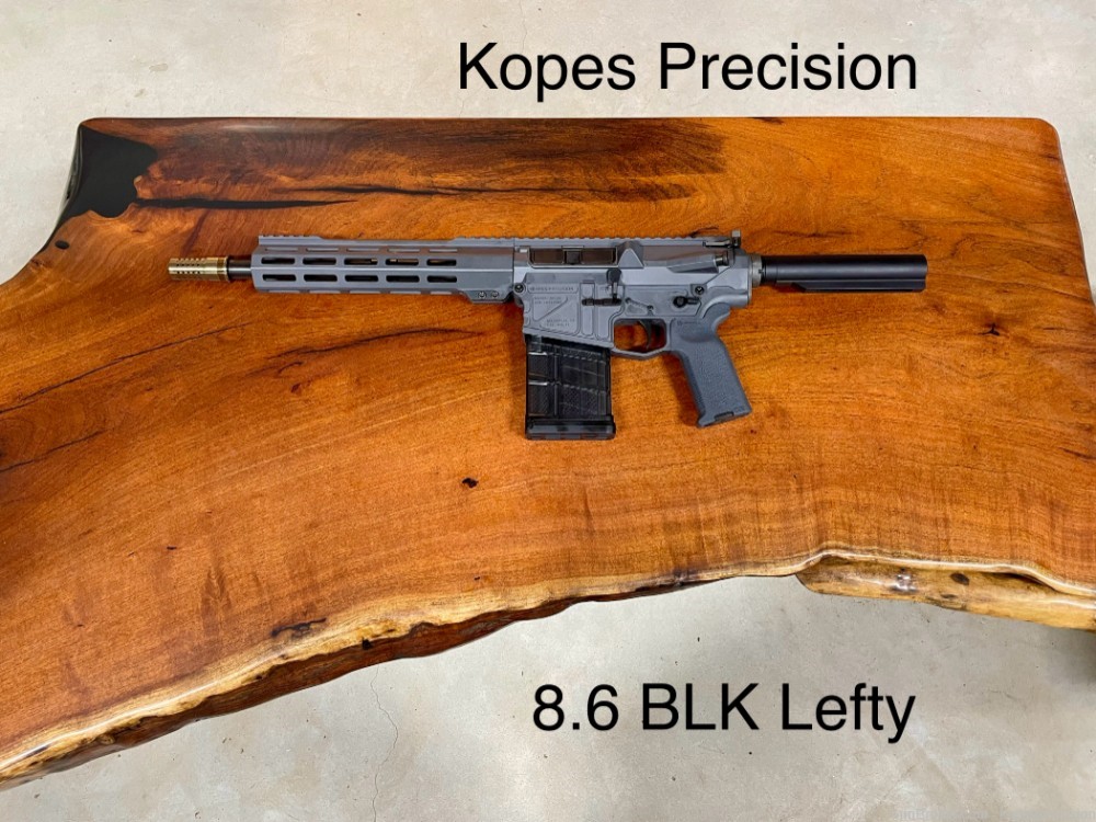 New Kopes Precision 8.6 BLK AR 10 Pistol Sniper Grey Lefty Left Hand-img-0
