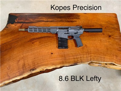 New Kopes Precision 8.6 BLK AR 10 Pistol Sniper Grey Lefty Left Hand