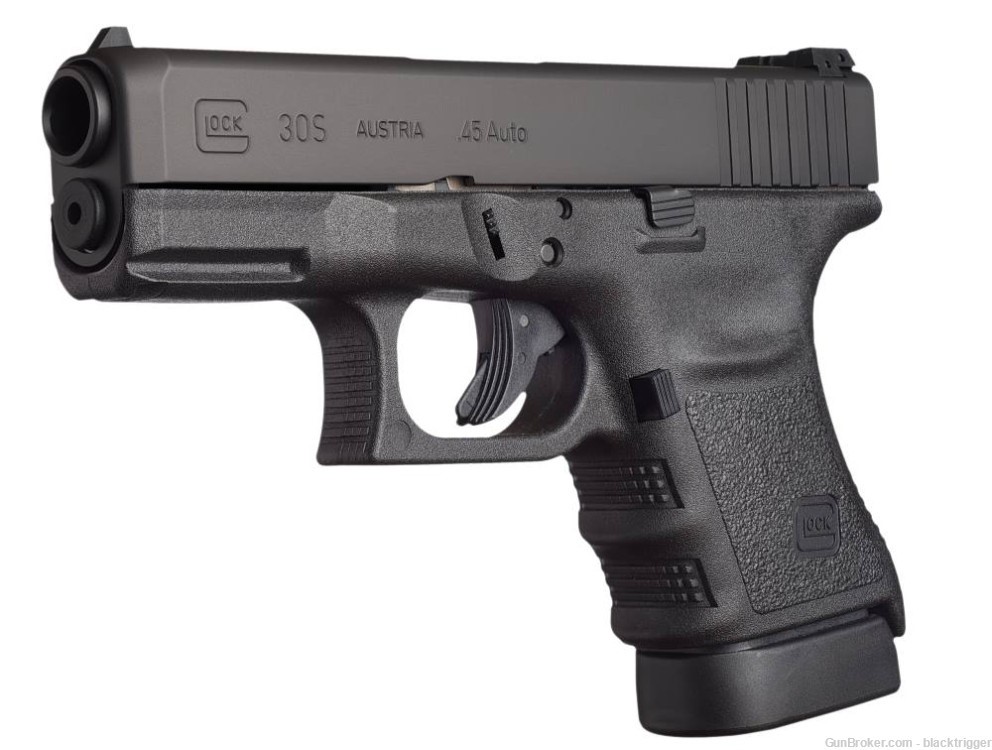 Glock PH3050201 G30S Gen3 45 ACP 10+1 3.78" Black Serrated Slide Ploymer  -img-3