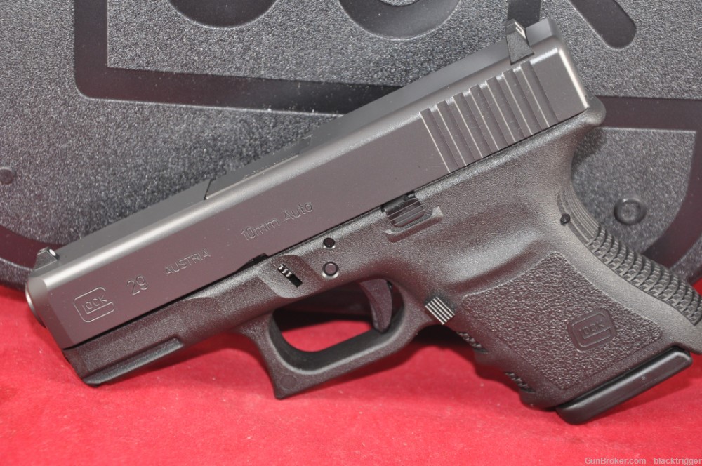 Glock PF2950201 G29SF Gen3 10mm 10+1 3.78" Black Serrated Slide Polyner -img-2
