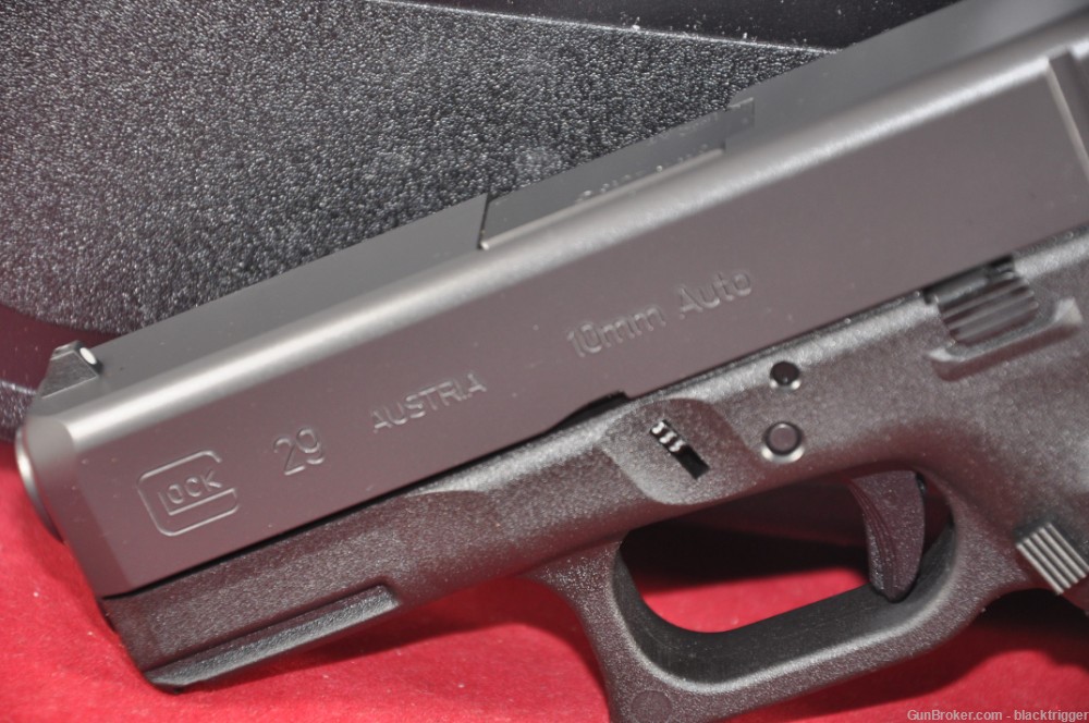 Glock PF2950201 G29SF Gen3 10mm 10+1 3.78" Black Serrated Slide Polyner -img-5