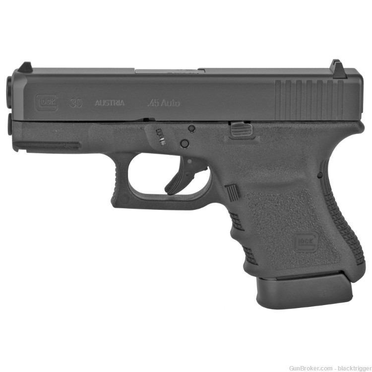 Glock PF3050201 G30 Short Frame CA Compliant 45ACP 3.78" 10+1 Overall Black-img-2