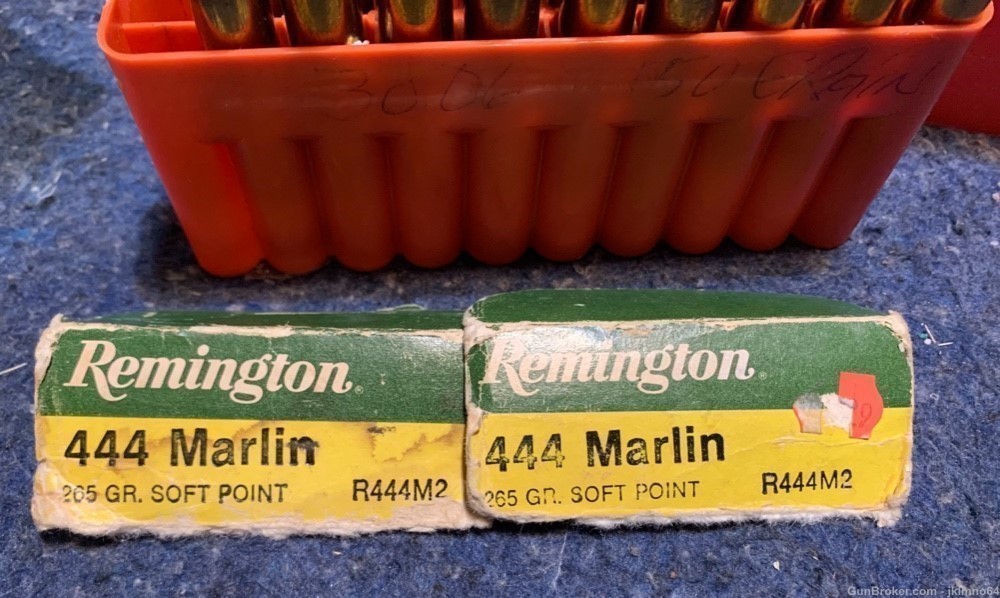 18 rounds of new Remington 444 Marlin 265 grain soft point ammo-img-4