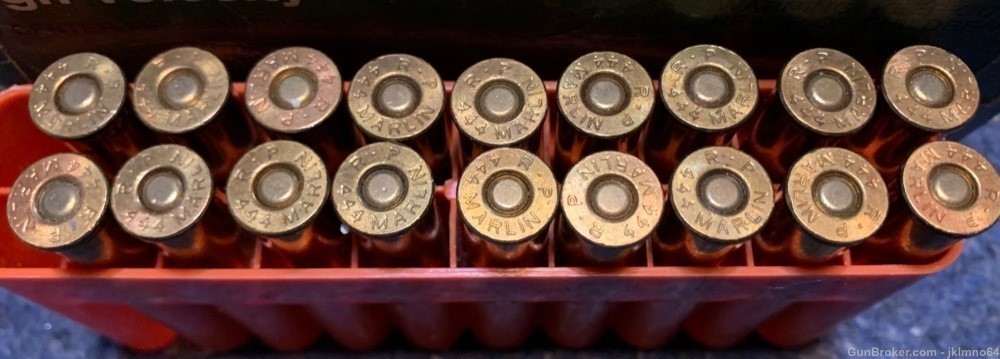 18 rounds of new Remington 444 Marlin 265 grain soft point ammo-img-0