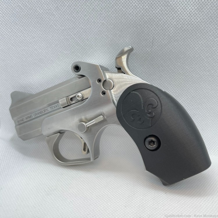 STYLE II BOND ARMS DERRINGER FLEUR DE LIS GRIP (CARBON FIBER) COWBOY, TEXAN-img-3