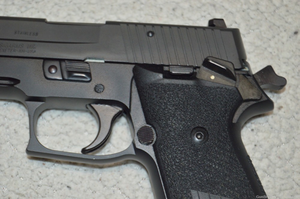 SUPER RARE Sig Sauer P220 SINGLE ACTION ONLY 45 ACP Rail and Night Sights -img-8