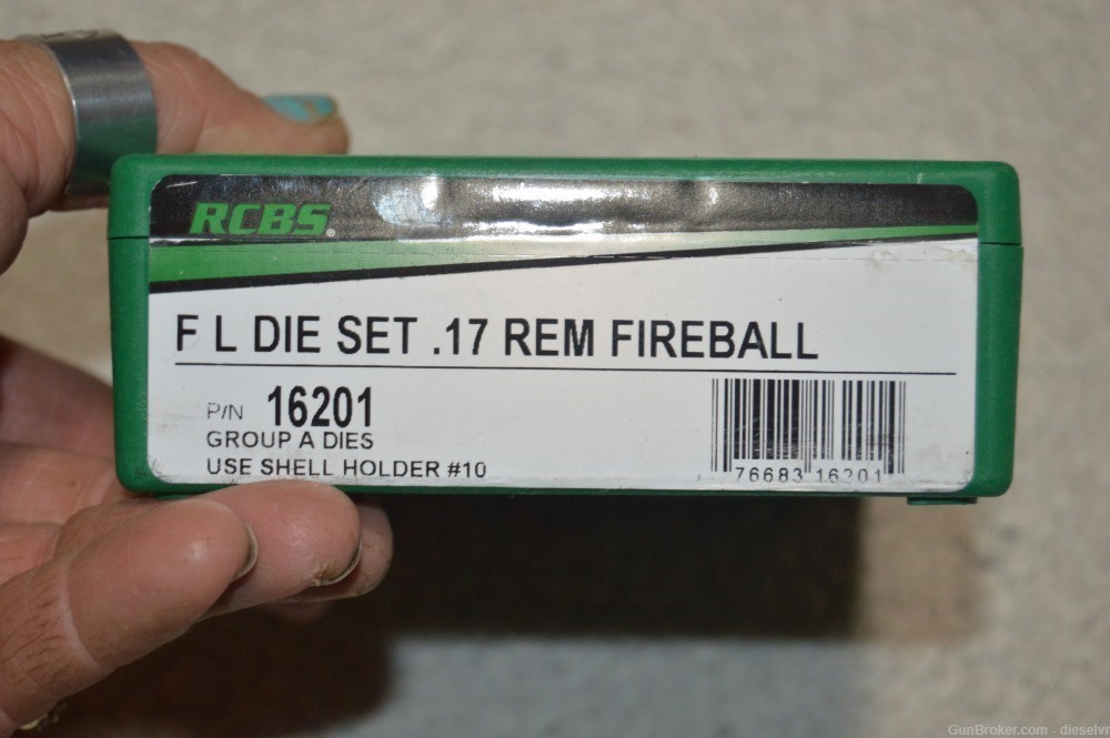 NEW RCBS 17 Remington Fireball Full Length Die Set-img-1