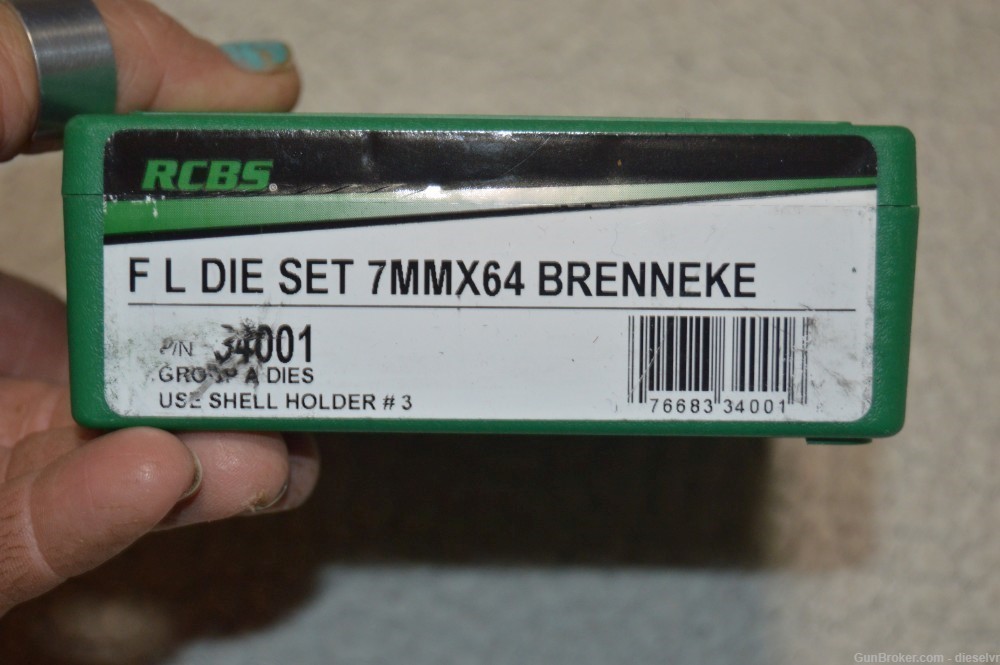 NEW RCBS 7x64 mm Brenneke Full Length Die Set-img-1
