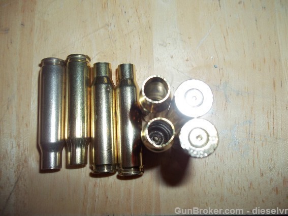 50 FULLY CLEANED 308 Winchester BRASS Rem, Fed. Win. ETC.-img-1