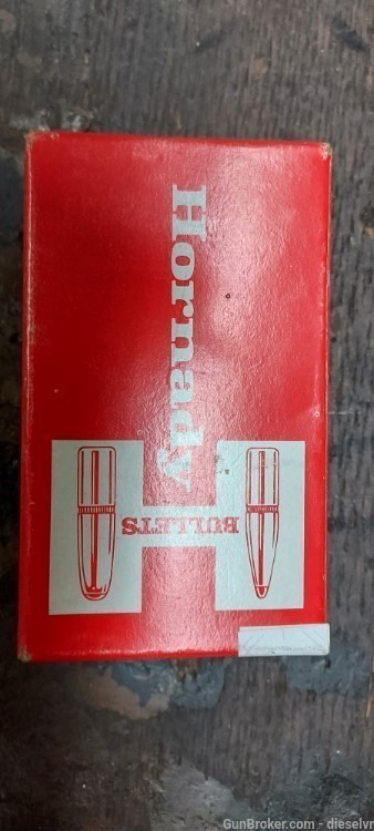 79 Discontinued Hornady . 338 " / Caliber 225 Grain Spire Point Bullets-img-1