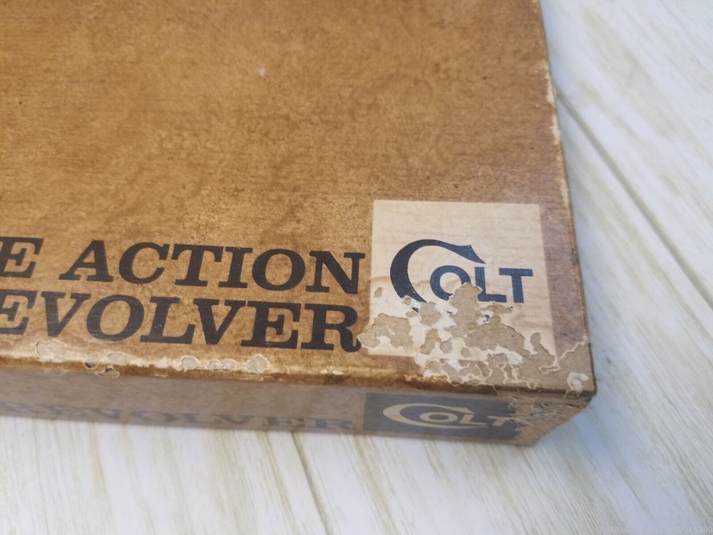 Colt New Frontier 22 Single Action Revolver SAA Pistol Box Only. The-img-1