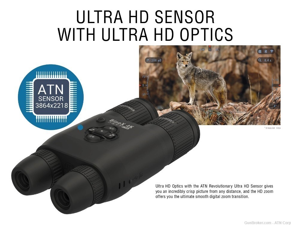 ATN BinoX 4K 4-16x Smart Day/Night Binoculars-img-3