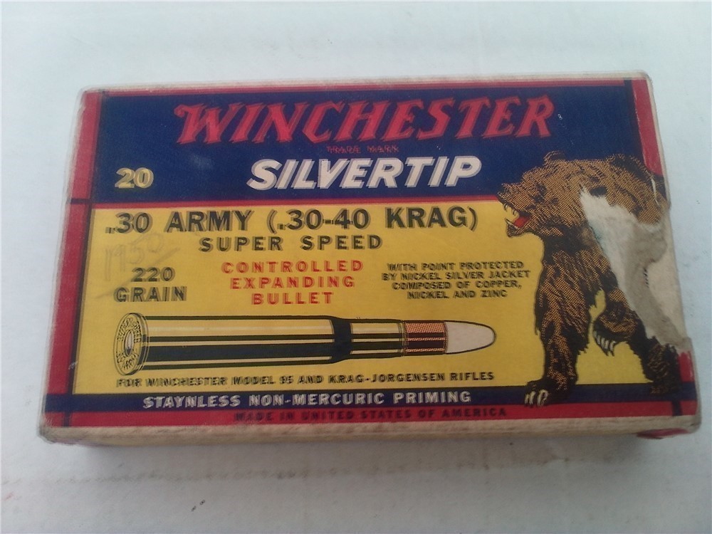 Winchester 30 40 Krag Silvertip Super Speed ammo-img-0