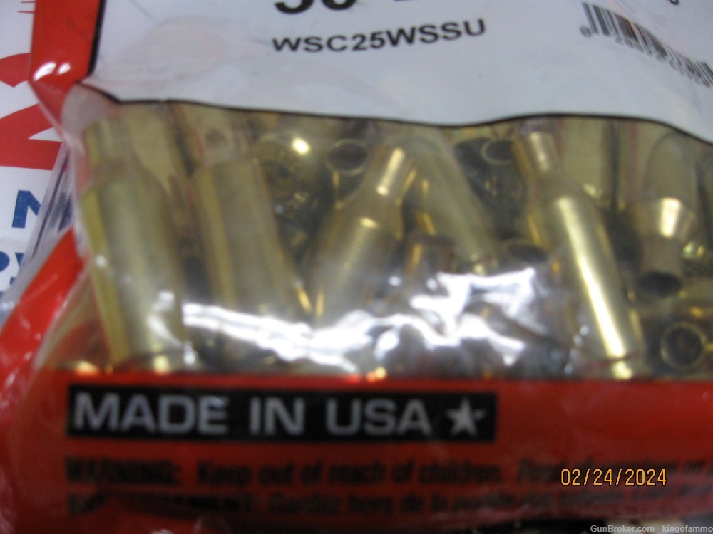 Scarce New 50 pc Bag 25 WSSM Winchester Brass; more and other calibers too-img-2