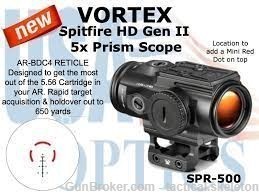 VORTEX, SPR-500, SPITFIRE HD GEN II 5x PRISM SCOPE-img-0