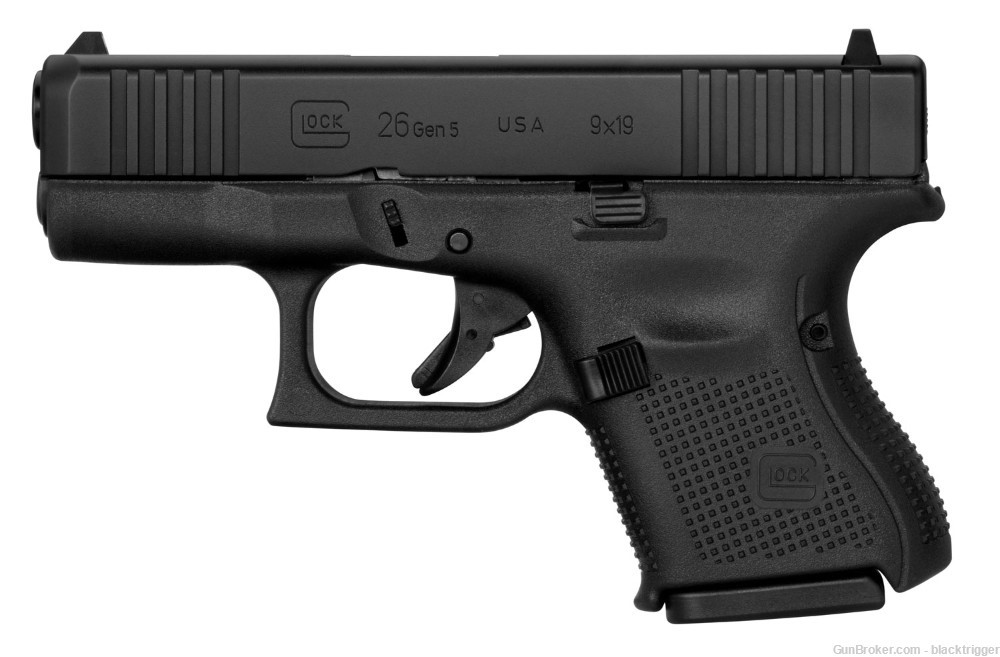Glock UA265S201 G26 Gen5 9mm 3.43" 10+1 Black nDLC Steel Front Serrations -img-4