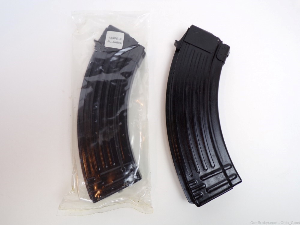 Target Sports AK-47 Magazine 30rds Ribbed Steel Blued - Lot of 2-img-1