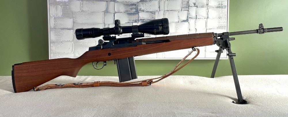 Springfield Armory M1A w/ Ammo, 9 Mags, SA Scope, Bi-Pod and more! -img-0