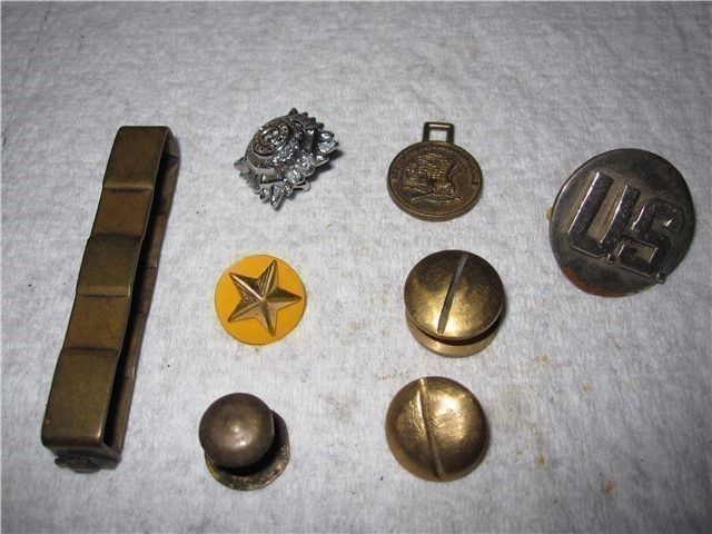 Military Uniform Items,(7) Piece Misc. Collection-img-0