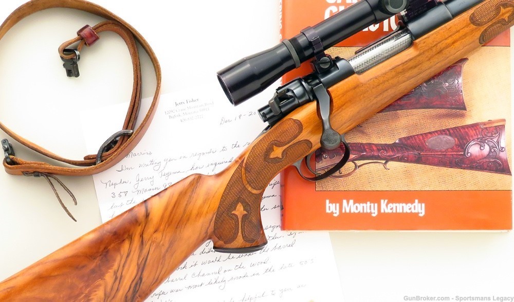 Jerry Fisher custom shortened Mauser 98 .358 Win., Kennedy book, layaway-img-0