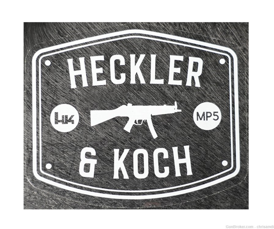 HK FACTORY ORIGINAL OFFICIAL PROMOTIONAL MP5 VINYL DECAL STICKER-img-0