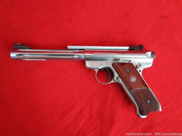 used Ruger MK III Hunter SS in .22 cal Wood grips + extras-img-1
