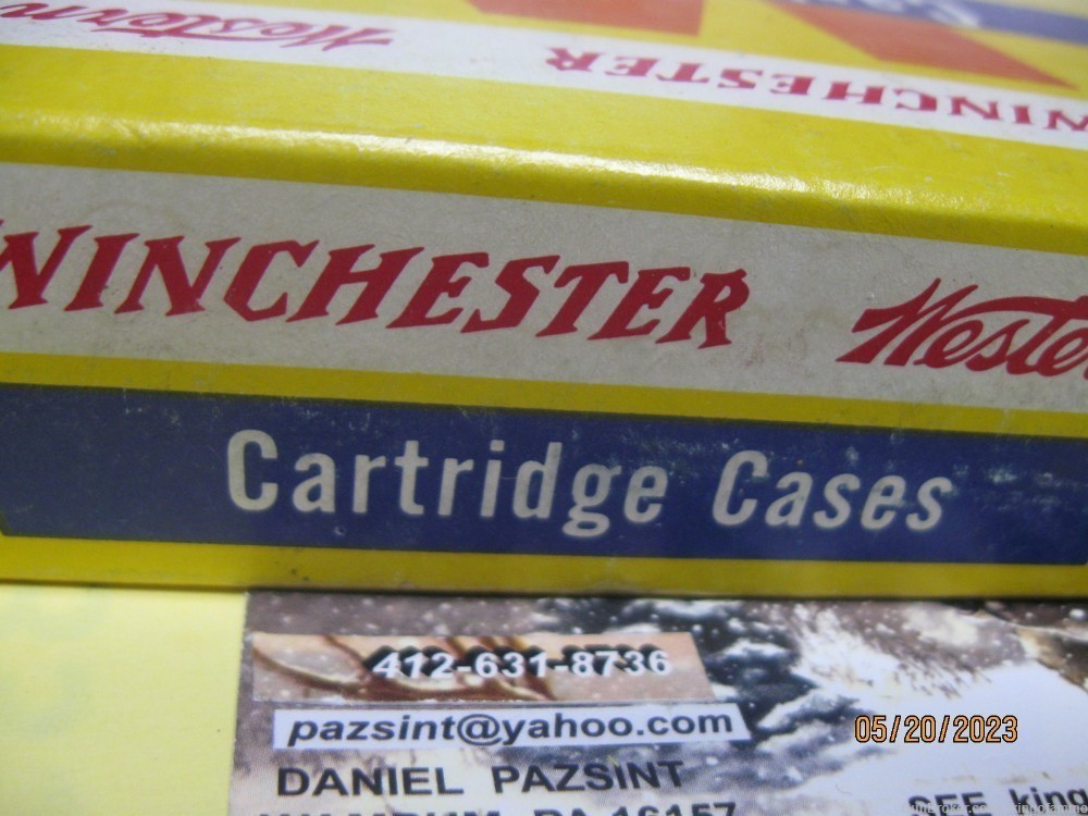 348 WIN New Yellow Box 20 pc WINCHESTER Brass,more and Other Calibers Too-img-3
