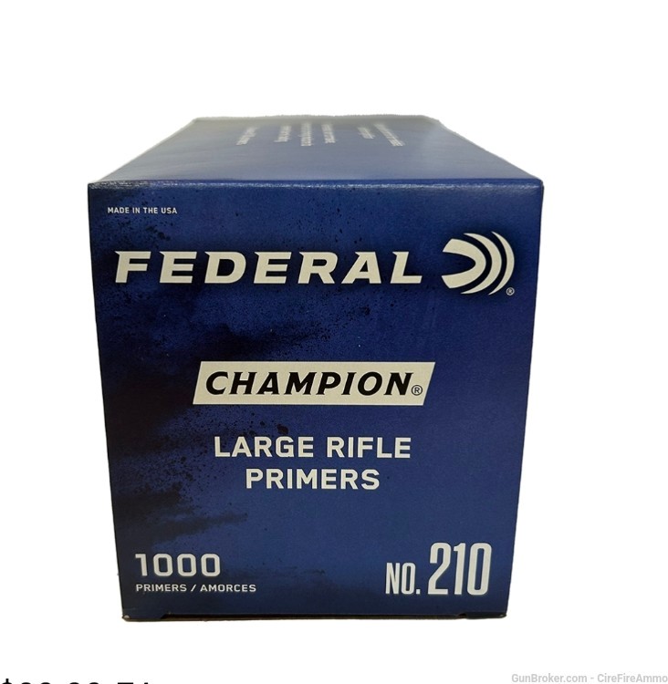 210 Federal large rifle primers #210 (1000 count) no cc fee-img-0