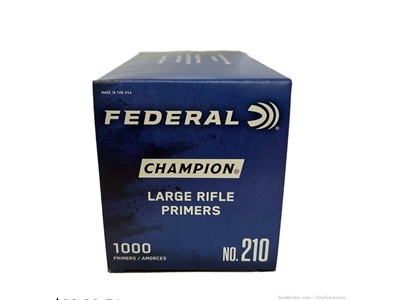 210 Federal large rifle primers #210 no cc fee