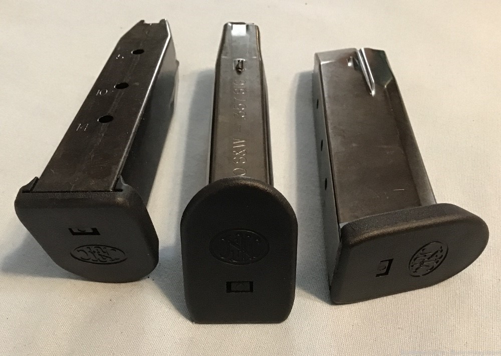 Lot of (3) FN FNS-40 FNX-40 14 round 40 S&W 357 sig magazines-img-1