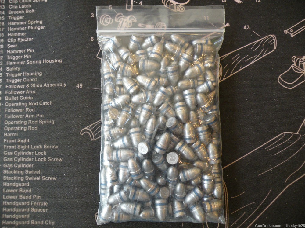 Blue-Band 125 Grain 9mm Lead Bullets, 152 Count -img-0