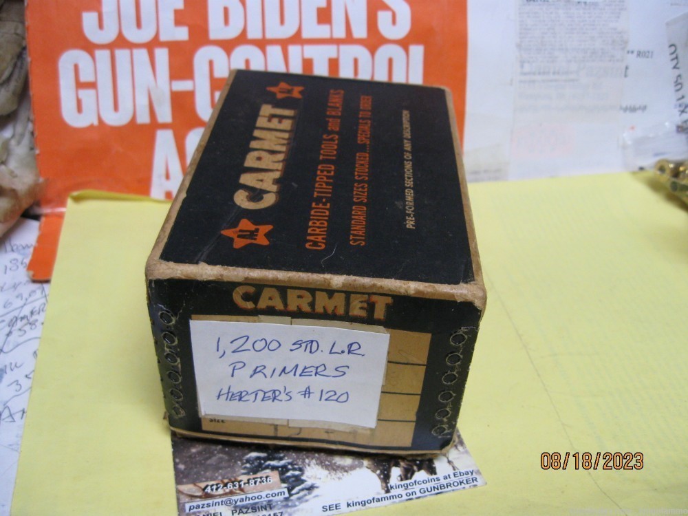 Scarce Large Rifle Primers 1,200 Pc Brick Herter's:  more LR & others avail-img-0