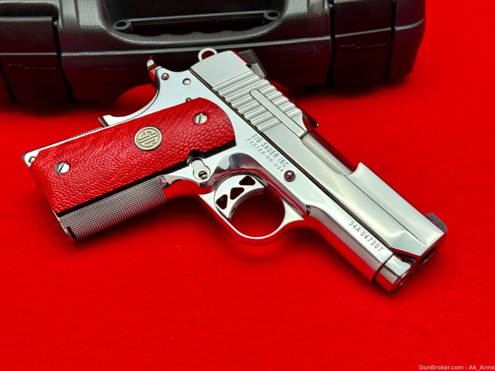Sig Sauer Ultra Compact 1911 .45ACP *BREATHTAKING BRIGHT STAINLESS*-img-4