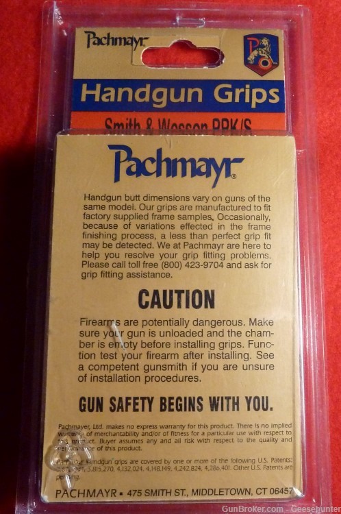 Pachmayr Walther PPK/S (New Generation S&W) Grip, Black, 03478-img-2