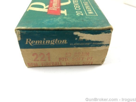 Remington DuPont 221 Fireball Vintage FULL BOX 117-LR-img-5