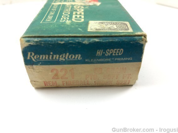 Remington DuPont 221 Fireball Vintage FULL BOX 117-LR-img-6