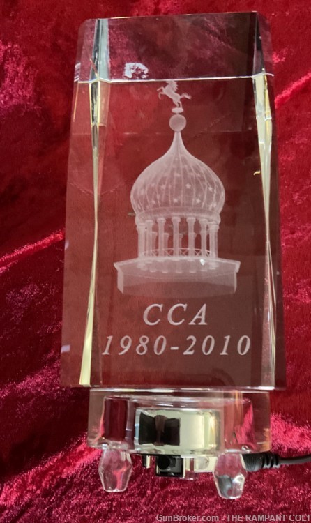 2010 Colt Factory Dome Lucite Anniversary Cube Only 2 made in this size-img-3