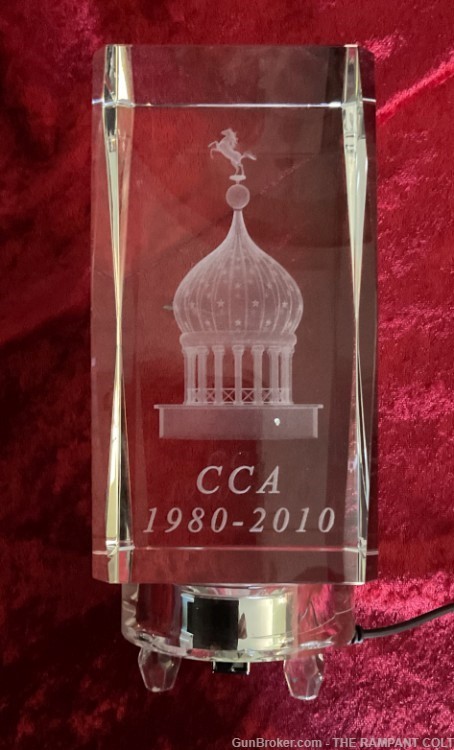 2010 Colt Factory Dome Lucite Anniversary Cube Only 2 made in this size-img-4