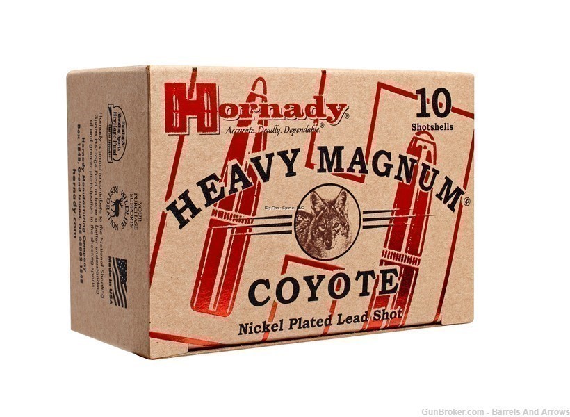 Hornady 86222 Heavy Magnum Coyote Shotshell 12 GA 3 in No. BB Nickel -img-0