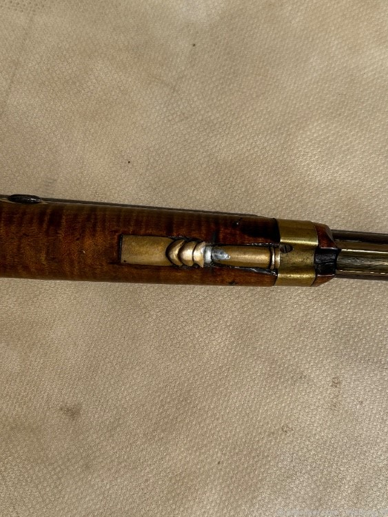 Half round barrel flintlock .54 cal penny auction -img-5