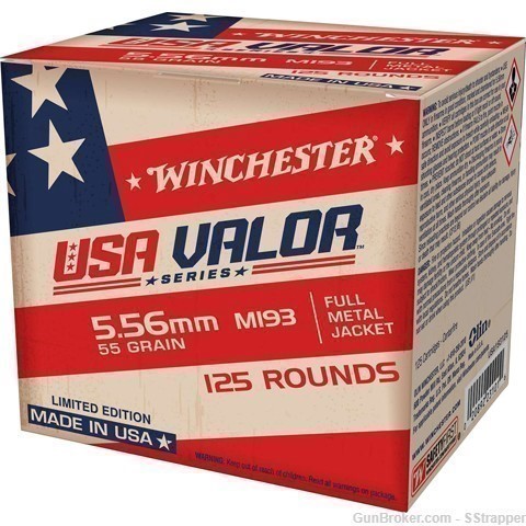 Winchester USA Valor 5.56 55gr FMJ M193-img-0